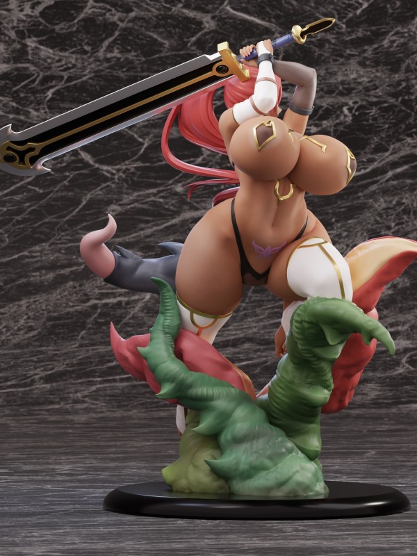 SODA Studio Tail of Desire Silver Adventurer Fire Dragon Renea Hot Sexy 1/6 Statue